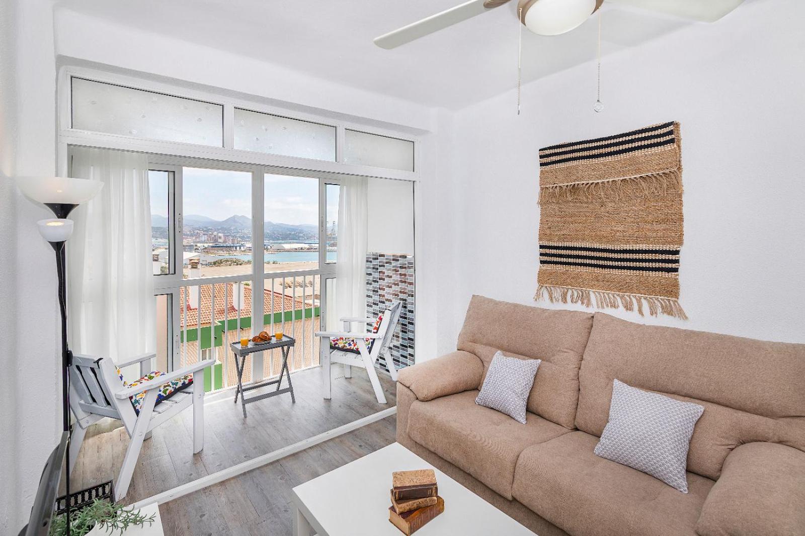 Impresionante Vista Al Mar - Elegante Apartamento Málaga Exterior foto